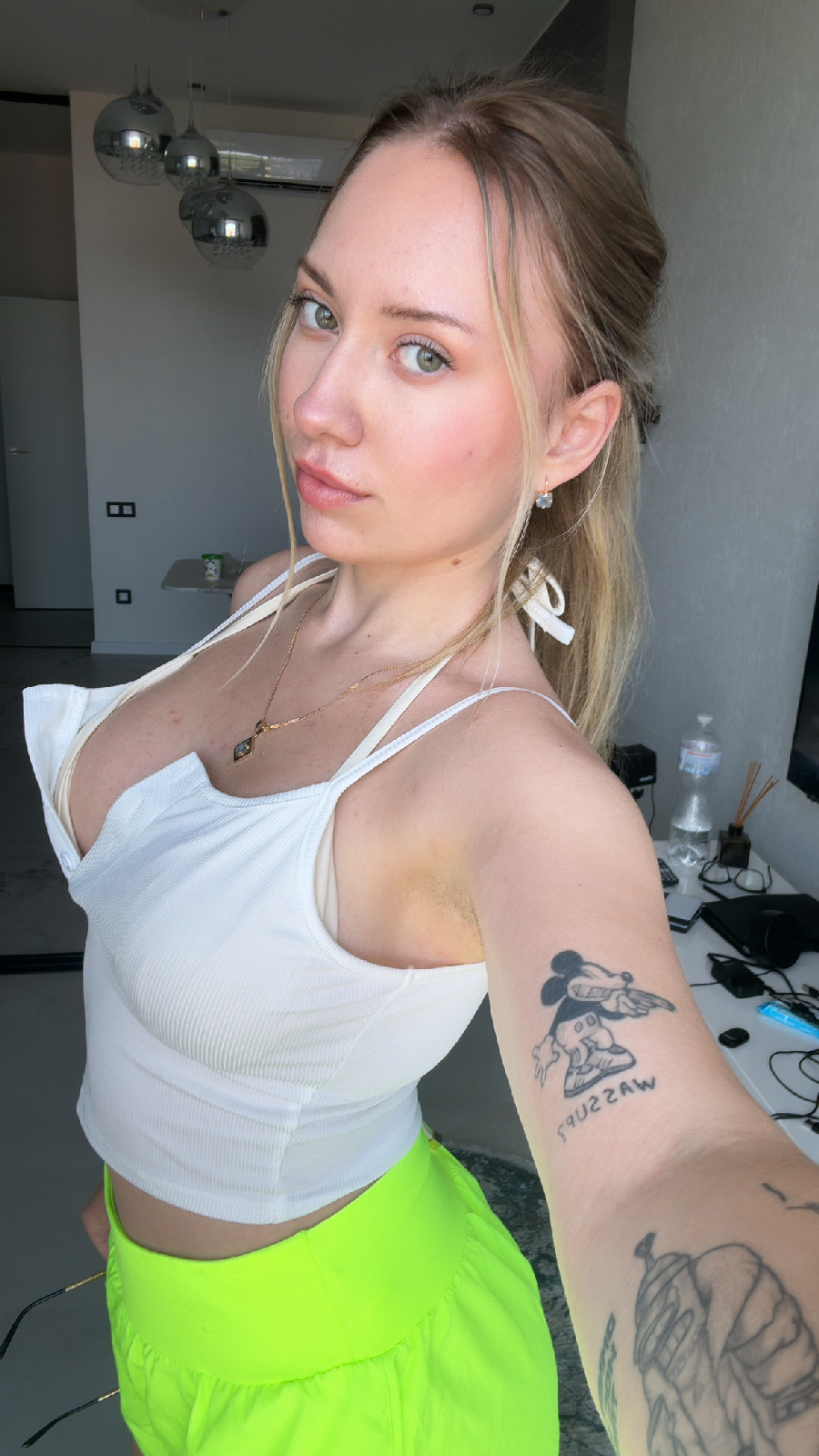 KateV in her underwear in Asmara